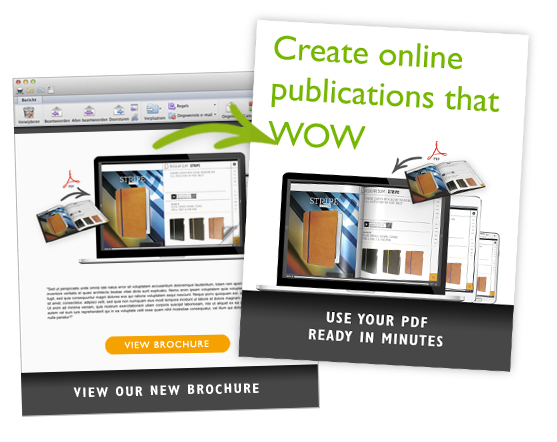 Link to your online magazine, ecatalog or flipbook in emailings